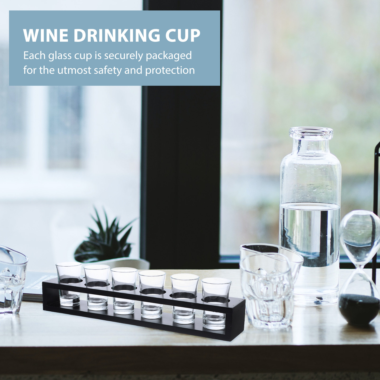 ชุดแก้วไวน์ 1 ชุด พร้อมที่วางต - Home Bar Set บทวิจารณ์และราคา