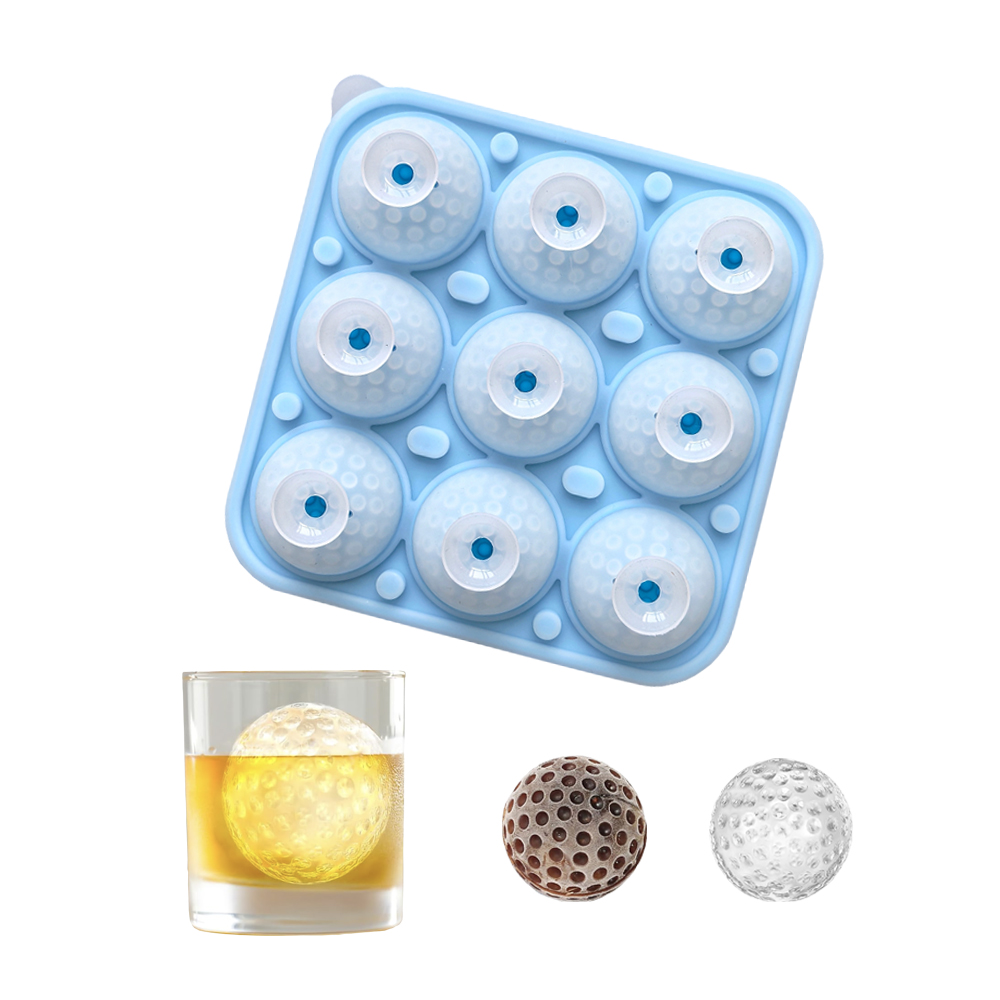 ลูกกอล์ฟ 9 ช่องพร้อมฝาปิด แม่พ - Ice Mold Sphere บทวิจารณ์และราคา